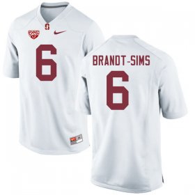 Sale - White Isaiah Brandt-Sims #6 Stanford Cardinal Men Alumni High School Football Jersey