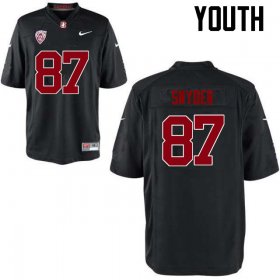 Sale - Black Ben Snyder #87 Stanford Cardinal Youth Classic University Football Jersey