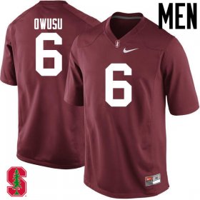 Sale - Cardinal Francis Owusu #6 Stanford Cardinal Men Official College Football Jersey