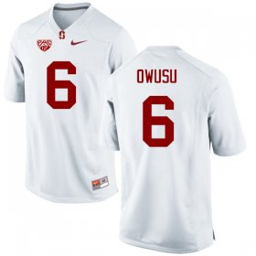 Sale - White Francis Owusu #6 Stanford Cardinal Men Alumni University Football Jersey