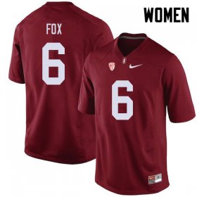 Sale - Cardinal Andres Fox #6 Stanford Cardinal Women Official NCAA Football Jersey