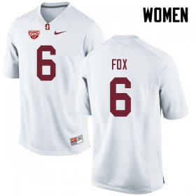 Sale - White Andres Fox #6 Stanford Cardinal Women Alumni College Football Jersey