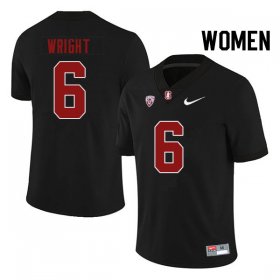 Sale - Black Collin Wright #6 Stanford Cardinal Women Classic University Football Jersey