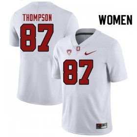 Sale - White Jason Thompson #87 Stanford Cardinal Women Alumni College Football Jersey