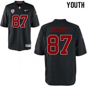 Sale - Black Bradley Archer #87 Stanford Cardinal Youth Official College Football Jersey