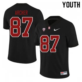 Sale - Black Bradley Archer #87 Stanford Cardinal Youth Classic NCAA Football Jersey