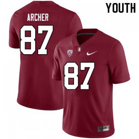 Sale - Cardinal Bradley Archer #87 Stanford Cardinal Youth Alumni University Football Jersey