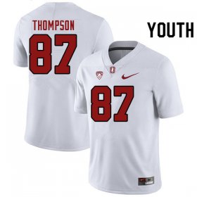 Sale - White Jason Thompson #87 Stanford Cardinal Youth Alumni NCAA Football Jersey